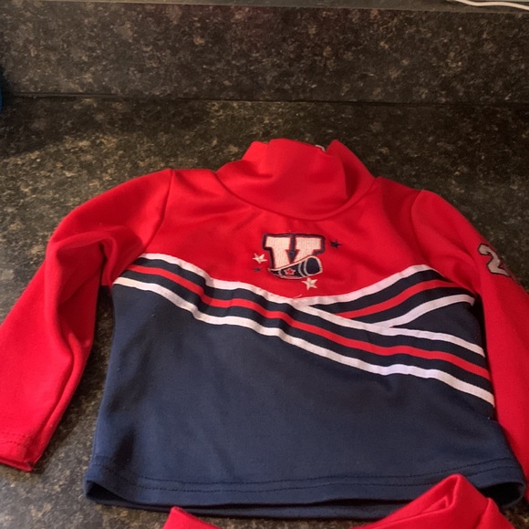 Toddler cheerleading outfit red white and blue - Picture 4 of 4